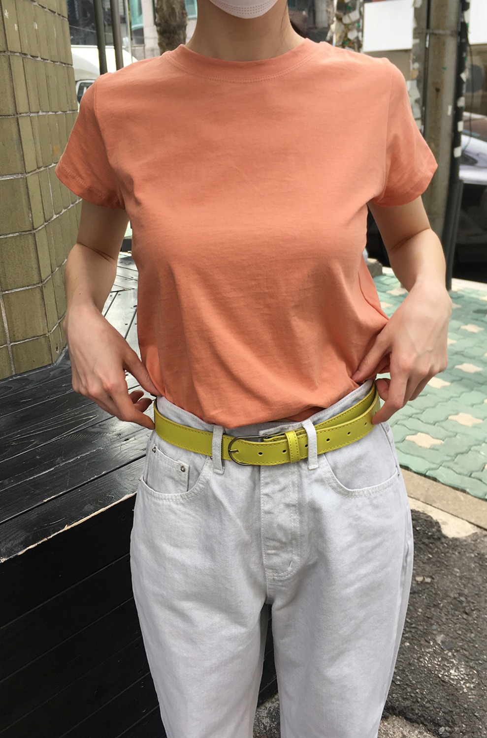 thin loop belt (2colors)
