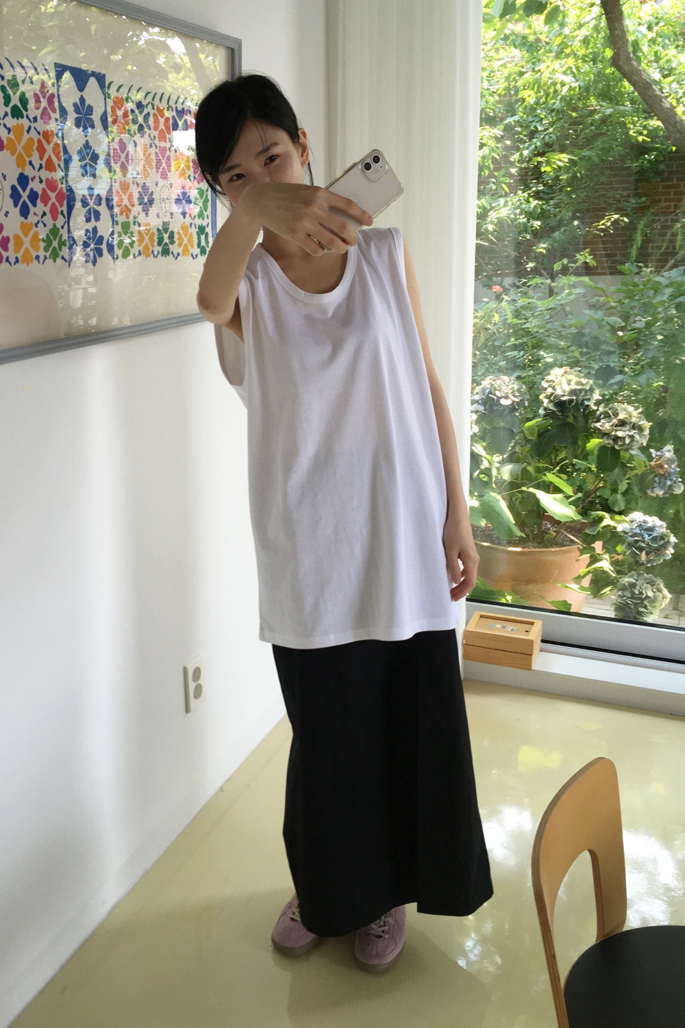 layered sleeveless top (2colors)